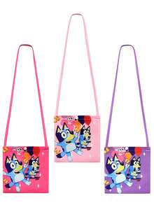 Bluey 1 szt. Niebieska torba na ramię, śliczna niebieska rodzinna torba na klatkę piersiową, lekka torba na ramię z kreskówkowym wzorem prezent