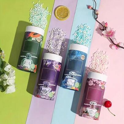 Laundry Scent Booster Beads Essential Fresh Essence In Wash Softener Laundry Scent Perfect Essential Diffuser Fragrant Protective Long Lasting Stain Release Softening Concentrated Washing Machine For Home Laundry Room Man Woman Gift Christmas.Random Style