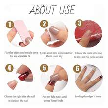 Purple Press On Nails Heart Fake Nails Tips Full Cover False Coffin Long Fire Nails For Women And FFgirls 24PCS{Inchcolor_nameinch:InchNails-14inch} - 釘子-14 - 查看 7
