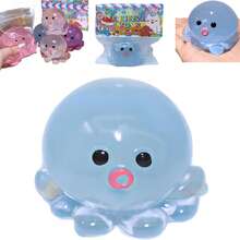 2Pcs Handmade Silicone Stress Relief Squishy Toy,Silicone Taba Squishy Toy,Squishys Handmade Sticky Toys,Decompression Venting Toys, Perfect For Stress And Anxiety Relaxing (2Pcs BLUE) - 2 - 查看 1