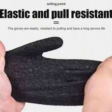 1 pieza Guantes para atrapar peces con imán, guantes antideslizantes para atrapar peces, guantes de látex para caza, accesorios de pesca, guantes impermeables y resistentes a cortes para proteger la mano, adecuados para mano izquierda y derecha - Negro - Ver 7