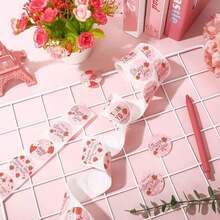 500pcs/Roll, 1 Inch/1.5 Inch Cute Strawberry Thank You Stickers, Non-Adhesive Labels, Sealing Stickers For Summer Birthday Party Decoration,School Supplies,Back To School - Multicolor - View 8