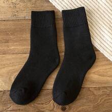 1 Pair Thigh High Thermal Lined Leg Warmers, Autumn/Winter Thick Warm Knee High Leg Warmers, Women Slimming Thermal Lined Tights, Thermal Lined Boot Leg Warmers, Winter Essential - Multicolor - View 10