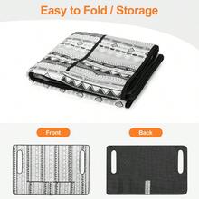 Golf Cart Seat Covers Universal Golf Cart Seat Towel Blanket With 4 Front Pockets And Nonskid Bottom Fits For EZGO  Club Car And More 2 Person Seats Golf Carts - 灰色幾何 - 查看 5