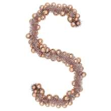 Christmas Ball Garland Rose Gold 186 Cm Polystyrene - Gold - View 3