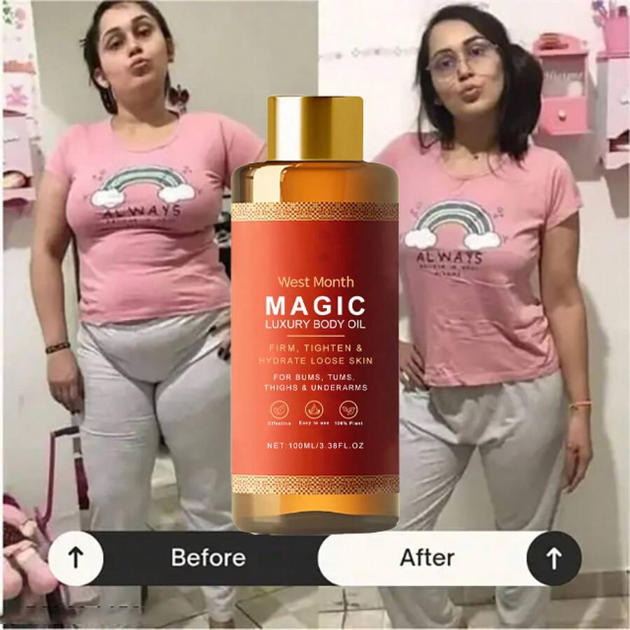 Body Moisturizing Oil - Daily Hydration, Firming, Moisturizing & Radiance-Boosting Body Massage Oil - 1Pcs - 查看 1