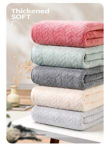 17-Piece Purple Pink/Bean Green/Dark Gray Cotton Towel Set (9 Washcloths + 6 Hand Towels + 2 Bath Towels) Bonus 2 Bath Sponges (Random Color)- Ultra Soft Absorbent, Quick Dry For Bathroom, Hotel & Home Essentials, - màu xanh lá - Xem 4