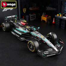 Burago 1:24 Scale  Petronas W15 #44  2024 - Realistic 1:24 Scale Model Car, Driven By , Officially Licensed By , Luxury Gift Box Set With Acrylic Display Case And Detailed Base - 1:24 W15 #44 - View 7