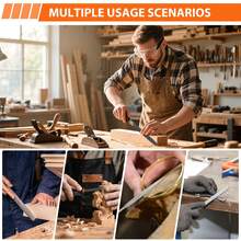 Huini 17PCS Metal File Set Metal Filler For Steel, 12 Needle Files With Storage Bag, Steel Brush, Wood Files With Handle For Woodworking, Metalworking - Orange - View 5
