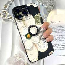 [Teléfono] Soporte de anillo de silicona, TPU antigolpes con agarre giratorio de 360°, cobertura total para phone 12, 13, 14, 15 y 16 (incluidos Pro/Pro/Plus). Colores: negro, blanco y azul. - Multicolor - Ver 3