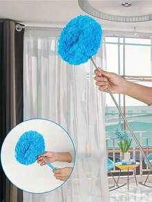 1 件可伸缩超细纤维吊扇除尘器，带可洗头 - 非常适合高天花板、家具和汽车清洁吊扇清洁除尘器风扇清洁器 - 藍色 - 查看 11