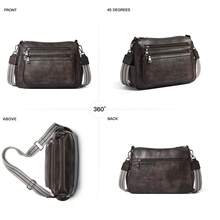 Bluome 7L Crossbody Purses For Women, Vegan Leather Shoulder Bag Handbags Medium Hobo Bag With Guitar Strap,Vacation Essentials&Back-To-School Essentials,Christmas Gifts - 咖啡 - 查看 7