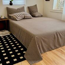 4pcs Maillard Duvet Cover Set, Skin-Friendly & Comfortable Microfiber Washed Fabric, Suitable For Men, Women, Home & Hotel Use (1 Duvet Cover + 1 Flat Sheet + 2 Pillowcases), Bedroom Decor, Holiday Gift, Without Filler, Pillowcase Pattern Randomly Cut - Coffee Brown - View 12