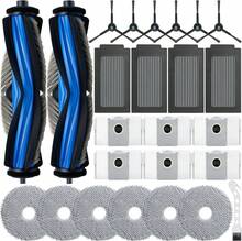 Kit De 25 Piezas Compatible Con Ecovacs Deebot T50 Max Pro Omni. Incluye: 2 Cepillos Principales De Goma, 6 Mopas, 6 Cepillos Laterales, 4 Filtros HEPA 6 Bolsas Para Aspiradora. - KHÔNG - Xem 8