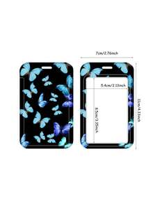 1 Stück Göttin Schmetterling Ausweishalter Einziehbares Fußball Muster Hängende Kartenetui, geeignet für Studenten Ausweise, Schlüsselanhänger Dekoration, Rückkehr zur Schule Grundausstattung für Frauen, süße Geldbörse, Kartenetui, Mini Geldbörse, kleine Geldbörse