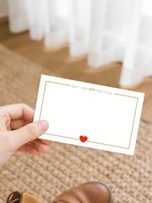 50 tấm thiệp hình trái tim trắng, thiệp bỏ túi, thích hợp cho Ngày Valentine, Đám cưới, Sinh nhật, Kỷ niệm, Ngày lễ, Thẻ quà tặng, Thiệp chúc mừng, Thiệp ví, Danh thiệp, Thiệp trắng, Quà tặng Ngày Nhà giáo - Nhiều màu - Xem 5