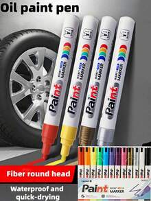 Marcadores de pintura para reparación de muebles de bajo olor, adecuados para madera y metal, kit de reparación de arañazos multicolor, satisface sus diferentes necesidades, puede reparar arañazos en gabinetes, puertas, sofás, mesas y sillas, gabinetes de madera, pisos, interiores de automóviles, bolsos, de secado rápido. - rotulador de pintura - Ver 3