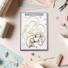 1 szt. Metalowe wykrojniki do scrapbookingu z motywem narodzin dziecka do samodzielnego tworzenia albumów, dzienników, kartek okolicznościowych, tłoczonych ozdób papierowych, dekoracyjnych szablonów do scrapbookingu z kartkami okolicznościowymi