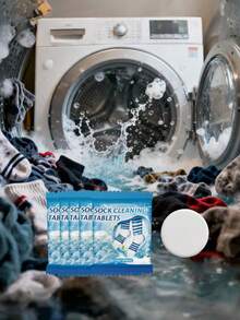 袜子清洁片，有效去除泛黄、污渍，软化并清洁袜子，多功能清洁片 - 彩色 - 查看 10
