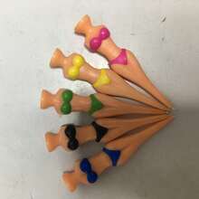 5pcs/Set Funny Women & Girls Golf Club Head Covers, 8cm Length, Made Of Durable Plastic, Easy To Grip, Suitable For Training Equipment. Professional Golf Spikes Shoes For Exclusive Golf Experience