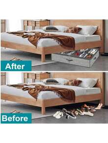 صندوق تخزين الأحذية تحت السرير قوي 1/2 قطعة، يمكن استخدامه للأحذية والنعال والكعب العالي وما إلى ذلك. يمكن استخدامه تحت السرير أو خزانة الأحذية، مع نافذة شفافة وتهوية جيدة