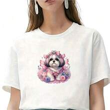 1张/2张/3张粉色小狗熨烫贴纸 - 热转印贴纸，适用于DIY枕头、T恤、衣服、帆布包、连帽衫、背包、牛仔裤