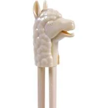 Fred Munchtime Chopsticks, Llama -  Food- Plastic -  Training Chopsticks, Fun Mealtime Utensil For Picky Eaters, Easy To Use Novelty Utensil For , Beginners, , ,26646975 - Apricot - View 5