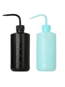 1-2 件 8.45/16.9 盎司塑料挤压瓶 - 冲洗瓶浇水工具、植物和花卉多肉植物浇水瓶（带塑料弯嘴）、盆栽植物尖嘴浇水瓶、纹身清洁瓶