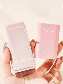 1支装自然妆效保湿防水持久不晕染亮泽旋转粉底棒，带刷头，打造无瑕妆容 - 彩色 - 查看 5