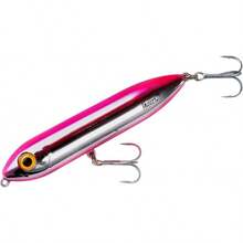 Heddon Super Spook - Señuelo de Pesca para Agua Salada y Agua Dulce - Cromo/rosa. - Ver 5