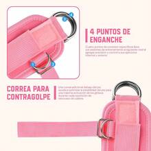 2PCS Grilletes para Tobillo Gym Mujer con Soporte para Talón, Correas de Tobillo de Fitness Ajustabl, Bandas de Tobillo para Entrenamiento para Ejercicios de Piernas, Glúteos para Hombres y Mujeres - Mezclado - Ver 5