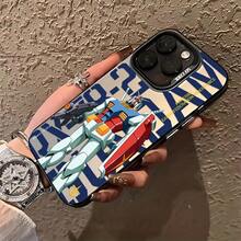 Estuche de teléfono compatible con G-Gundams para 16, 15, 14, 13, 12, 11 Pro, X, XR, XS, 8 y 12 Plus, con una funda trasera mate y anti-caída.17  17promax - Negro - Ver 1