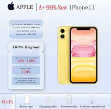 Apple A+، iPhone11 مستعمل، منتج أصلي أصيل بحالة جديدة تمامًا (99% جديد) مع نسبة صحة البطارية: 90%-100%؛ شاشة أصلية - أصفر - مشاهدة 1