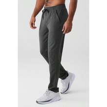 Alo Yoga Conquer Pulse Pant - Anthracite |  | Pilates Set - Anthracite - View 3
