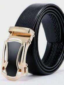 1pc Men's Automatic Buckle Belt, Fashionable Casual Pants Belt, Business Casual, Gift For Boyfriend, Husband, Father, Suitable For Daily Wear, Fashion, Youth, Outdoor, Vacation, Sports, Travel, Bohemian, Retro Autumn, Suitable For Teenagers, Young Men, Casual, Outdoor, Sports, Vacation, Graduation Gift, Birthday Gift, Daily Wear