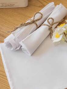 2/6/12/280pcs European Simple Solid Color Wrinkle-Resistant Breathable Wipe Cloth, Napkin, Placemat For Wedding Party Hotel Banquet Restaurant Kitchen Food Dining Table Decor - Multicolor - View 2