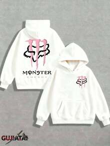 Dirt Bike Motorcycle Cross-Country Race Fox Racing Monster Energy Ink Pink Off-Road Vehicle Hoodie T-Shirt Dirtbike Clothing Men Women Boys Girls SCar Unisex LORA Archer2025 - 白色 - 查看 10