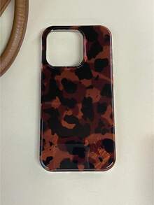 Vintage Black Brown Tortoiseshell Foil Texture Phone Case Compatible With IPhone 16 Pro Max, Apple 15, Soft Cover For 14 New, 12 Pro, 13 Pro Max, Anti-Fall Protective Cover For Women. The Color May Vary Slightly Under Different Display Angles. Waterproof Shockproof Scratch Resistant