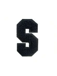 1/26pcs Chenille 2.8 Inch Letter Iron-On Patches, Suitable For Repairing Jeans, T-Shirts And Other Clothing, Letter Patch Badges - Black - View 35