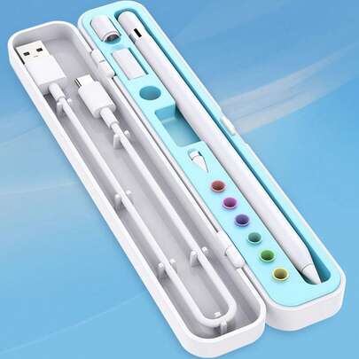 1pc Apple Pencil Holder Case, Adapter & Tip Cover Accessories For Apple Pencil 1st & 2nd Generation, Portable