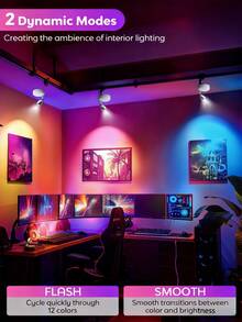 1/2/4pcs Magnetic LED Motion Sensor Light, USB Night Light, Easy To Install In Hallway, Stairs, Bedroom, Kitchen And Office - Multicolor - View 8