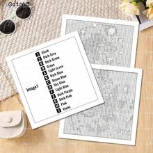 神秘马赛克成人涂色书，珠光纸封面，升级版120克厚纸，24张双面涂色页，尺寸7.9x7.9英寸，有助于提高注意力和智力，适合作为复活节、感恩节、母亲节、返校礼物，文具用品。 - 神秘馬賽克數字 - 查看 5