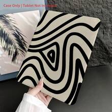 波浪涟漪抽象线条艺术图案保护套 - 简约爱好者和现代风格追求者的理想之选。这款保护套采用翻盖式设计，带有笔槽，兼容 iPad/Galaxy Tab S10+/S9/A9，并具备自动休眠/唤醒功能，同时兼容小米 5/5 Pro/6/6 Pro/7/7 Pro。 - 彩色 - 查看 6