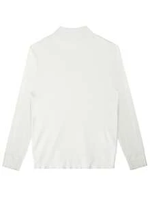 Men's Ribbed Turtleneck Long Sleeve Knitted Sweater, Suitable For Casual Daily And Commute , Fall