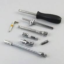 46pcs Heavy Duty Chrome Vanadium Steel Wrench Set - Premium Ratchet, Screwdrivers And Accessories, Suitable For Professional Automotive Repair, Maintenance And DIY Projects - , Corrosion Resistant, Ergonomic Design, Comfortable To Use