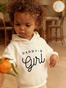 Funny Print Thermal Lined Pullover Sweatshirt Sweatshirt For Young Girls, Warm & Comfortable For Autumn/Winter - Apricot - View 9