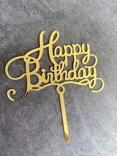 1pc New Creative Birthday Cake Decoration Acrylic Cake Topper