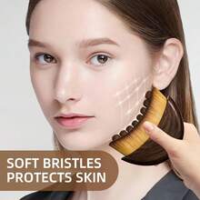 New Lymphatic Contour Face Brush, Dry Brushing Face Brush, Lymphatic Drainage Massager For Face, Chin & Jawline Sculpting, Ergonomically Designed To Fit The Skin Precisely And Relieve Fatigue - Màu Khaki - Xem 5