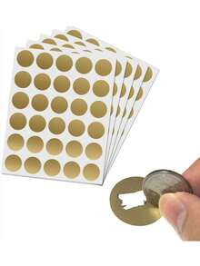 300 piezas/150 piezas Nuevas pegatinas para rascar DIY - Etiquetas para rascar DIY para actividades de fiesta, papelería, código promocional, juegos de boda, recuerdos de fiesta, recompensa de premio mayor - Multicolor - Ver 1