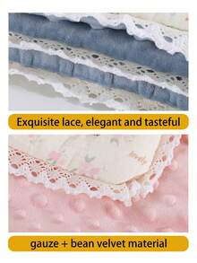 1 Stück Baby Quilt für Jungen & Mädchen: Mit einem gerüschten Cartoon-Design, ist es für Wärme verstärkt. Es eignet sich für Situationen wie Babyzimmer-Dekoration, täglichen Gebrauch für Säuglinge und Schlafenszeit in Kindergärten und ist für Herbst, Winter und alle Jahreszeiten geeignet.